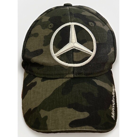 Mercedes-Benz Camouflage Baseball Cap Green Black Cars Theme Unisex Adults